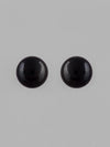 Black Circular Studs Earrings-VOJ120