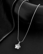 Silver Plated Flower Pandent Chain-VOJ127