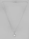 Silver Plated Flower Pandent Chain-VOJ127