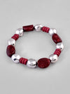 Unisex Beaded Elasticated Bracelet-VOJ133