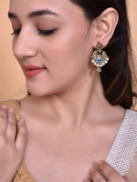 Gold Plated Peacock Contemporay Jhumka Earring-VOJ136