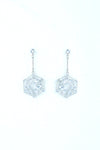 Silver Plated Stone Studded Circluar Earrings-VOJ227