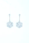 Silver Plated Stone Studded Circluar Earrings-VOJ227