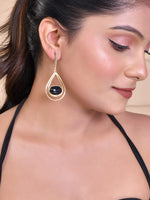 Gold Hoop Earrings-VOJ244