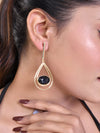 Gold Hoop Earrings-VOJ244