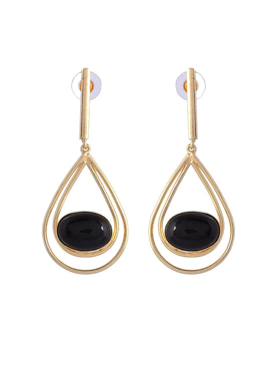 Gold Hoop Earrings-VOJ244