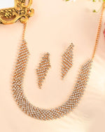 Floral Design Jewellery Set with Necklace and Bangles-VOJ255