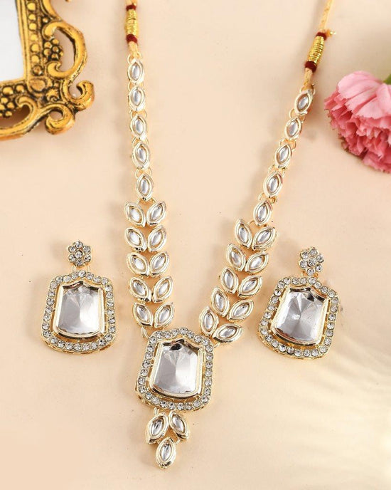 Ethnic Layered Jewellery Set with Necklace-VOJ258