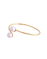 One Gram Gold Plated Pearl Studded Bracelet-VOJ264