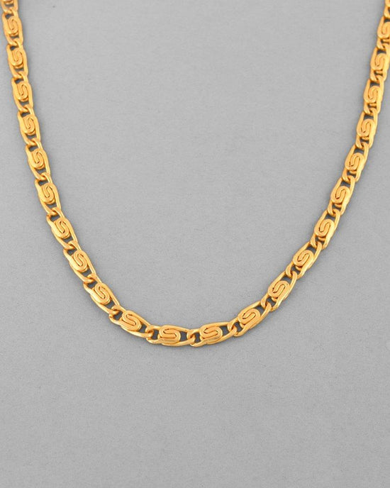 Gold-Plated Statement Chain-VOJ288