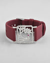 Silver Plated AD Stone Studded Belt Bracelet-VOJ311