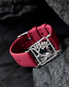 Silver Plated AD Stone Studded Belt Bracelet-VOJ311