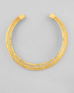 Gold-Plated Muti Layared  Hasli Necklace-VOJ330