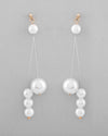 Pearl Studded Handcrafted Classic Drop Earrings-VOJ367