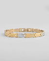 Gold and Silver Plated Designer Men Bracelet-VOJ397