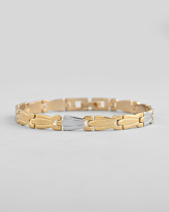 Gold and Silver Plated Designer Men Bracelet-VOJ397