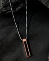 Silver Plated Men Chain With Rectangular Shaped Pendent-VOJ400