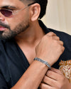 Silver Plated Kada Bracelet-VOJ414