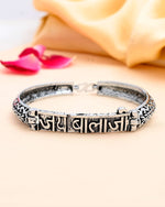 Silver Plated Kada Bracelet-VOJ414