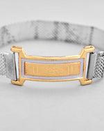 Dual Tone Magnet Om Bracelet-VOJ417