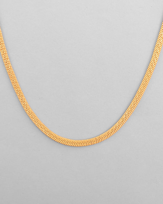 Men's Gold Plated Self Designed Snake Chain-VOJ420