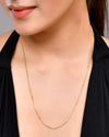 Gold Plated Small Gold Beads Chain For Women-VOJ422