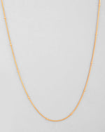 Gold Plated Small Gold Beads Chain For Women-VOJ422