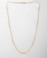 Gold Plated Designer Chain With Gold Pipe-VOJ424