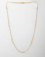 Gold Plated Designer Chain With Gold Pipe-VOJ424