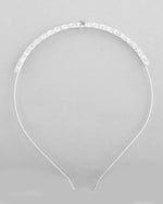 Silver Plated AD Studded Hairband-VOJ454