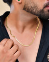 Men's Gold Plated Thick Snake Chain-VOJ462