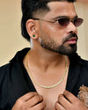 Dual Toned Self Designed Gold Plated Chain For Men-VOJ464