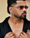 Dual Toned Self Designed Gold Plated Chain For Men-VOJ464