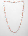 Gold Plated Chain For Women With White Pearls-VOJ465