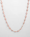 Gold Plated Chain For Women With White Pearls-VOJ465