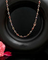 Gold Plated Chain For Women With Multi Colour Hearts-VOJ466