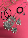 Pack of 5 Valantine Gift Set of Oxidised and evil eye Jewellery-VOJC903