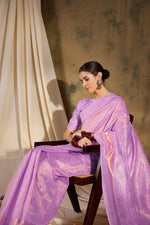 Suha Womens Fashion Ethnic Lavender Color Sarees-MLSHWSA1336LVR0ONE