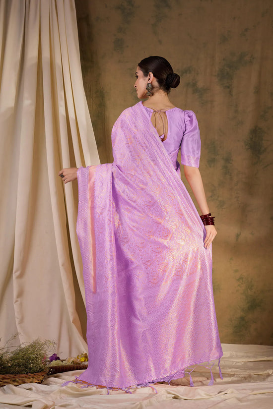 Suha Womens Fashion Ethnic Lavender Color Sarees-MLSHWSA1336LVR0ONE