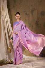 Suha Womens Fashion Ethnic Violet Color Sarees-MLSHWSA1343VLT0ONE