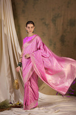 Suha Womens Fashion Ethnic Pink Color Sarees-MLSHWSA1344PNK0ONE