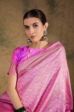 Suha Womens Fashion Ethnic Pink Color Sarees-MLSHWSA1344PNK0ONE