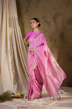 Suha Womens Fashion Ethnic Pink Color Sarees-MLSHWSA1344PNK0ONE