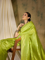 Suha Womens Fashion Ethnic Pista Green Color Sarees-MLSHWSA1345PSG0ONE