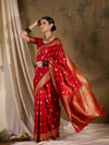 Suha Womens Fashion Ethnic Red Color Sarees-MLSHWSA1347RED0ONE