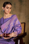 Suha Womens Fashion Ethnic Lavender Color Sarees-MLSHWSA1355LVR0ONE