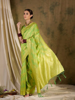 Suha Womens Fashion Ethnic Pista Green Color Sarees-MLSHWSA1357PSG0ONE