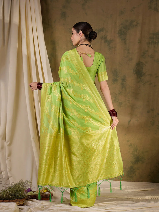 Suha Womens Fashion Ethnic Pista Green Color Sarees-MLSHWSA1357PSG0ONE