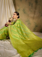 Suha Womens Fashion Ethnic Pista Green Color Sarees-MLSHWSA1357PSG0ONE