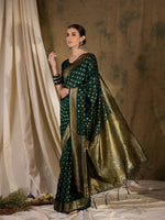 Suha Womens Fashion Ethnic Green Color Sarees-MLSHWSA1359GRN0ONE